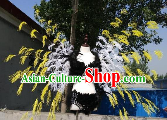 Top Stage Show Feather Wings Opening Dance Back Accessories Cosplay Angel Decorations Miami Catwalks Props