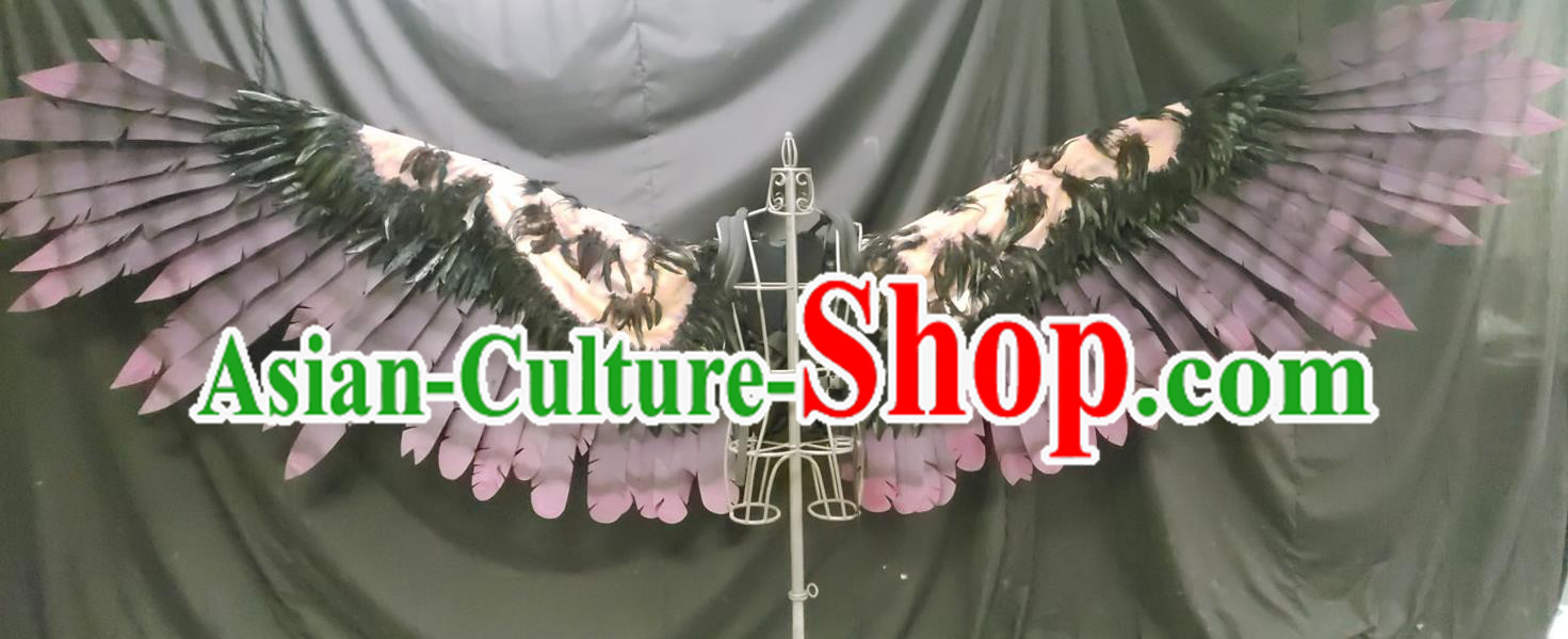 Top Stage Show Electric Telescopic Wings Cosplay Angel Accessories Brazil Parade Back Decorations Catwalks Deluxe Feather Props