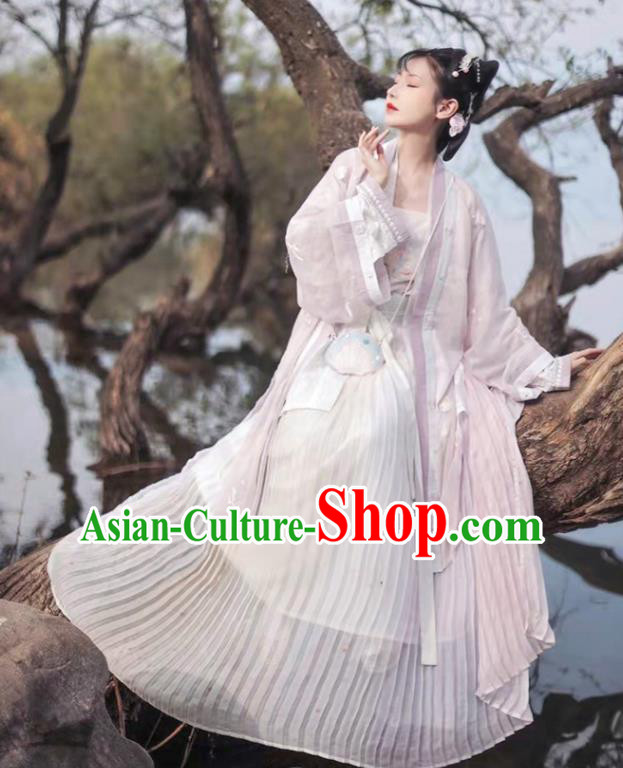 China Ancient Royal Princess Garment Costumes Song Dynasty Historical Clothing Traditional Noble Infanta Hanfu Dress Apparels for Women