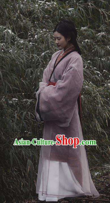 China Han Dynasty Palace Lady Garment Costumes Traditional Historical Clothing Ancient Young Beauty Hanfu Dress Apparels