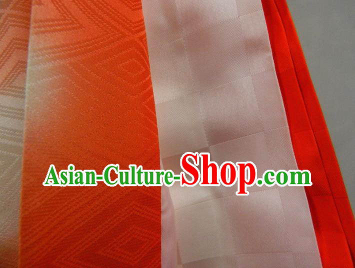 Japan Classical Peony Pattern Red Furisode Kimono Traditional Festival Yukata Dress Children Garment Costume