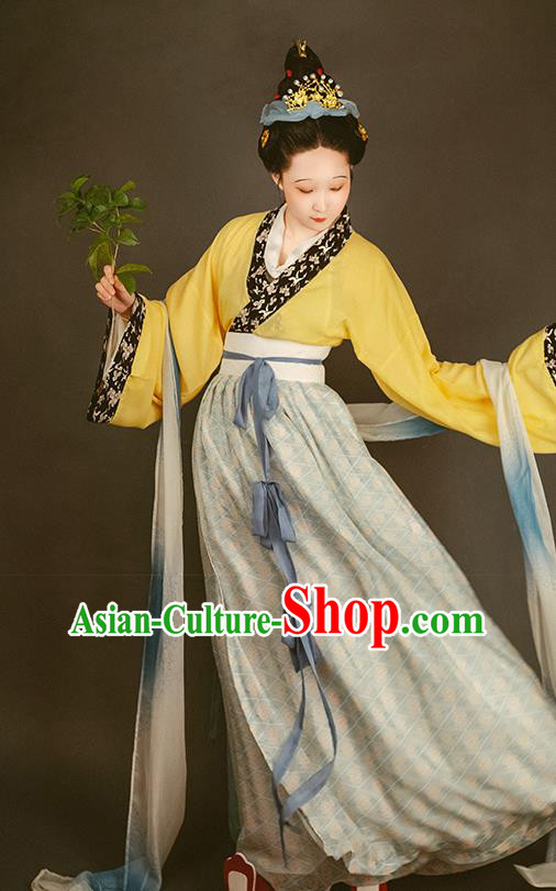 China Traditional Court Beauty Historical Costume Ancient Palace Lady Clothing Song Dynasty Imperial Consort Hanfu Dresses