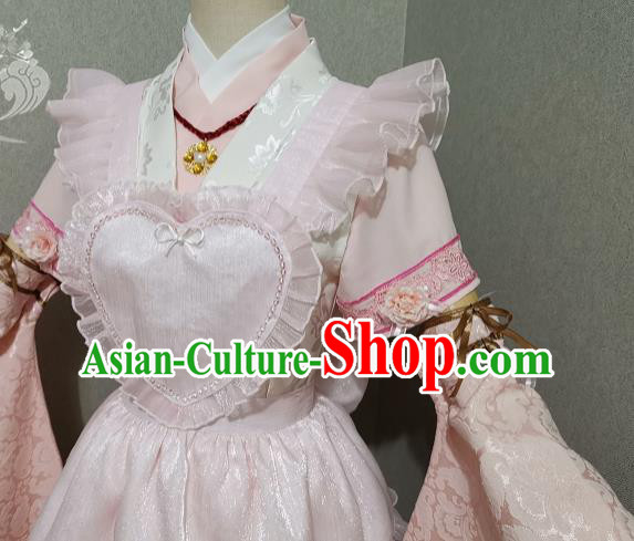 Top Magic Princess Clothing Cosplay Maidservant Dress Halloween Fancy Ball Garment Costume