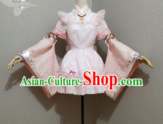 Top Magic Princess Clothing Cosplay Maidservant Dress Halloween Fancy Ball Garment Costume