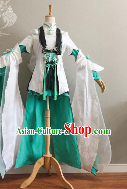 Professional Cosplay Swordswoman Garment Costumes Ancient Young Lady Dress Outfits Traditional JX Online Female Warrior Clothing