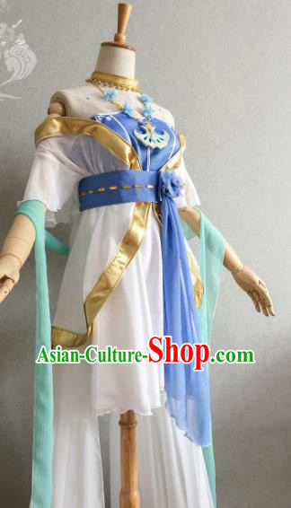 Professional China Cosplay Goddess Garment Costumes Ancient Fairy Dress Outfits Traditional Court Dance Clothing