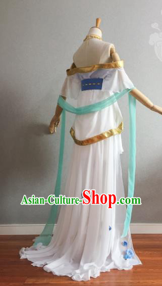 Professional China Cosplay Goddess Garment Costumes Ancient Fairy Dress Outfits Traditional Court Dance Clothing