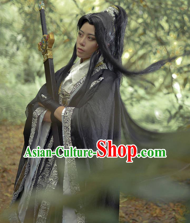 Chinese Cosplay Swordsman Clothing Ancient Chivalrous Male Uniforms Traditional Puppet Show Knight Garment Costumes