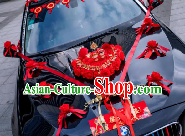 Chinese Traditional Wedding Car Decorations Wedding Car Ornaments Love Flowers Bouquet