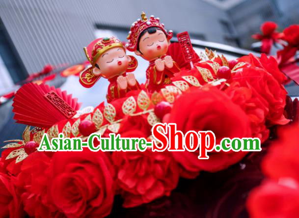 Chinese Traditional Wedding Car Decorations Wedding Car Ornaments Love Flowers Bouquet