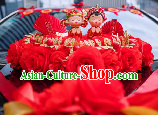 Chinese Traditional Wedding Car Decorations Wedding Car Ornaments Love Flowers Bouquet