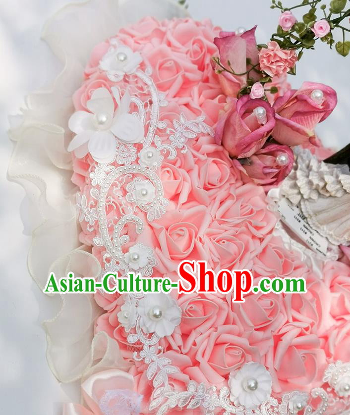 Wedding Car Decorations Love Rose Flowers Bouquet Wedding Car Ornaments