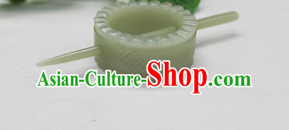 China Scholar Hairpin Ancient Prince Jade Hair Crown Handmade Han Dynasty Hair accessories