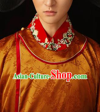 China Traditional Song Dynasty Groom Garment Costumes Ancient Wedding Clothing and Hat Complete Set