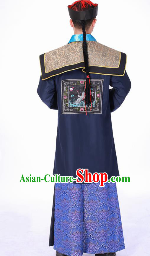 Chinese Ancient Official Clothing Qing Dynasty Minister Costumes and Hat