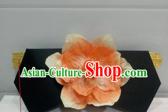 China Ancient Palace Lady Giant Wing Headpiece TV Series Princess of Pearl Hair Accessories Traditional Qing Dynasty Court Maid Headdress