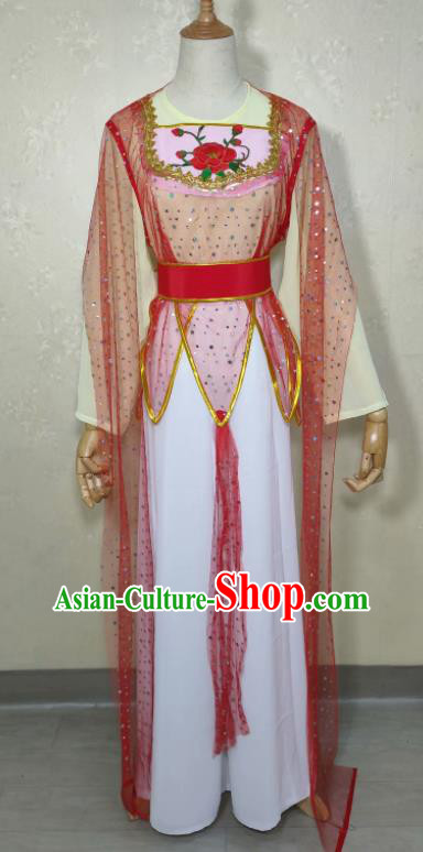 China Peking Opera Diva Costume Ancient Village Girl Clothing Fujian Opera Actress Dress