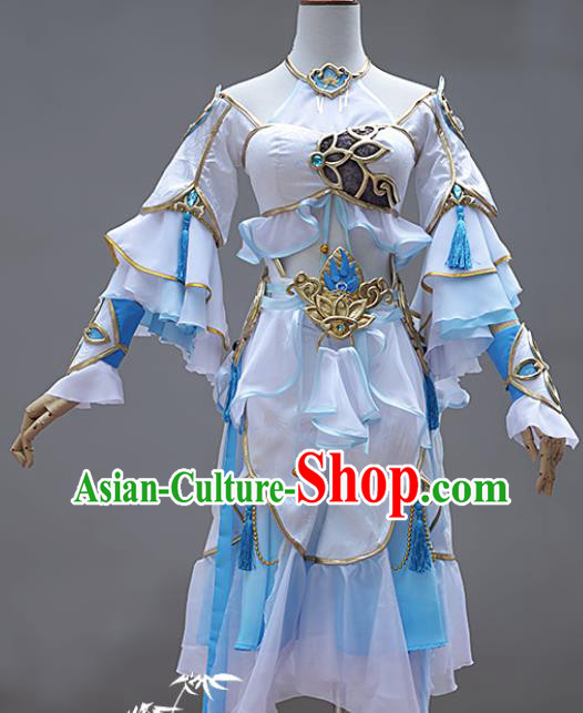 Gama Cosplay Fairy White Dress A Chinese Ghost Story Garment Costumes Ancient Female Swordsman Clothing