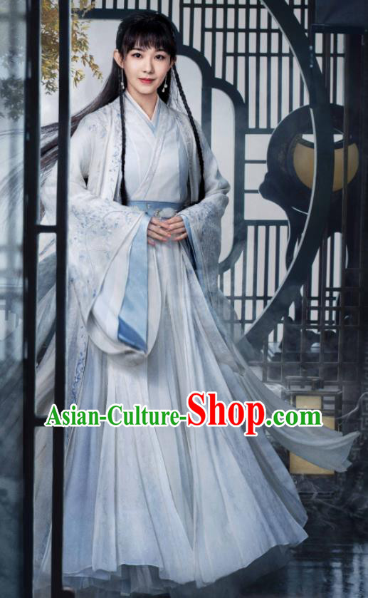 Chinese Ancient Noble Lady Clothing Wu Xia Series Word Of Honor Gao Xiaolian Dress Traditional Hanfu Garment Costumes