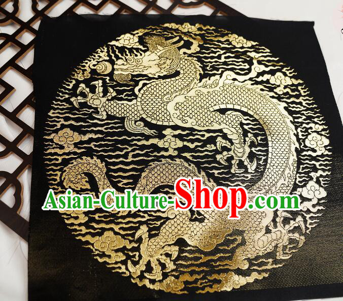 China Traditional Drapery Classical Dragon Pattern Brocade Fabric Ancient Costume Silk Fabrics