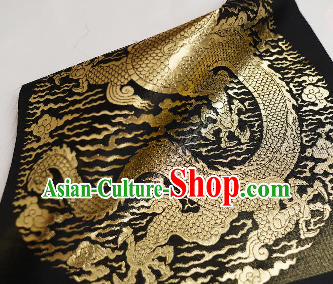 China Traditional Drapery Classical Dragon Pattern Brocade Fabric Ancient Costume Silk Fabrics