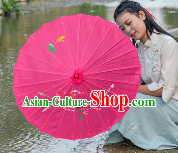 Top Chinese Classical Dance Umbrella Hand Painting Silk Umbrella Stage Performance Flower Umbrella