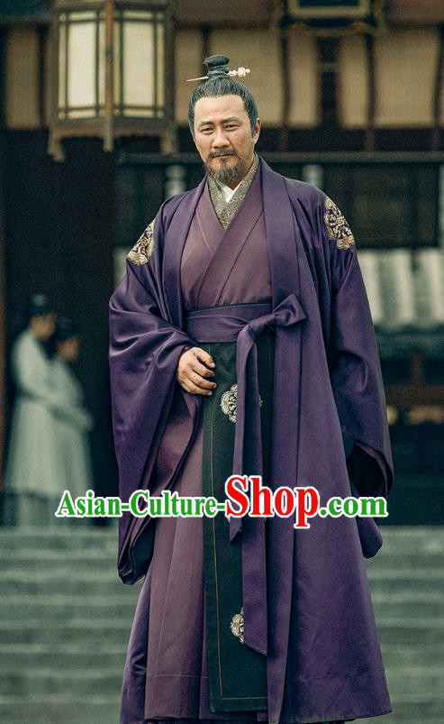 Chinese TV Series Sword Snow Stride Xu Xiao Clothing Royal Highness Replica Garments Ancient Elder General Costumes
