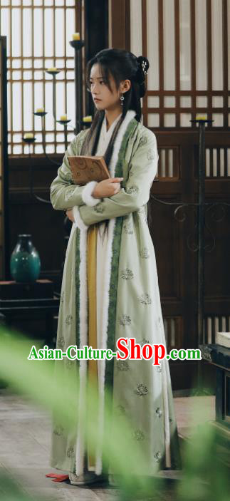 Chinese Ancient Servant Girl Dress Costumes Young Lady Clothing TV Series Sword Snow Stride Jiang Ni Replica Garments