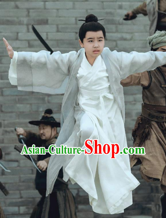 Chinese Ancient Young Hero Clothing Swordsman Costume TV Series Sword Snow Stride Taoist Garments
