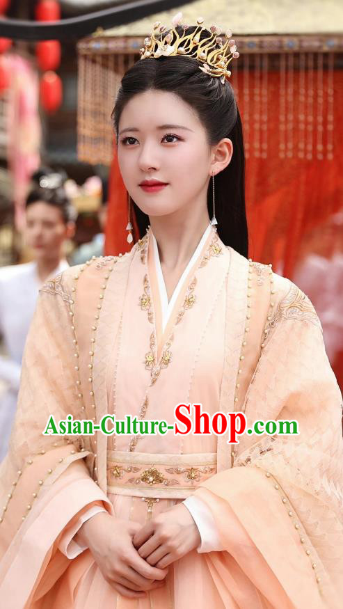 Chinese Wuxia TV Series Qie Shi Tian Xia Feng Xi Yun Dresses Royal Princess Garment Costumes Ancient Monarchess Clothing