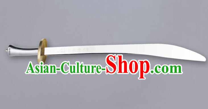 Chinese Stainless Steel Blade Wushu Competition Flexible Blade Handmade Tai Chi Broadsword