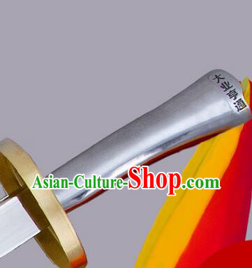 Chinese Stainless Steel Blade Wushu Competition Flexible Blade Handmade Tai Chi Broadsword