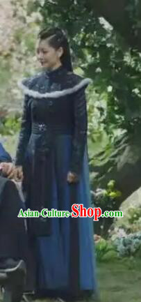 Chinese Ancient Swordswoman Dress Clothing Xian Xia Fox Fairy Apparel TV Series The Blue Whisper Shu Qing Garment Costumes