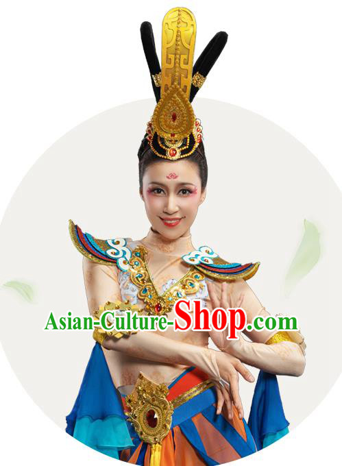 Chinese Classical Dance Dress Dunhuang Flying Apsaras Garment Costumes Ancient Goddess Clothing