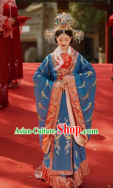 Chinese Traditional Wedding Garment Costumes Ancient Empress Dress Tang Dynasty Women Wedding Attires
