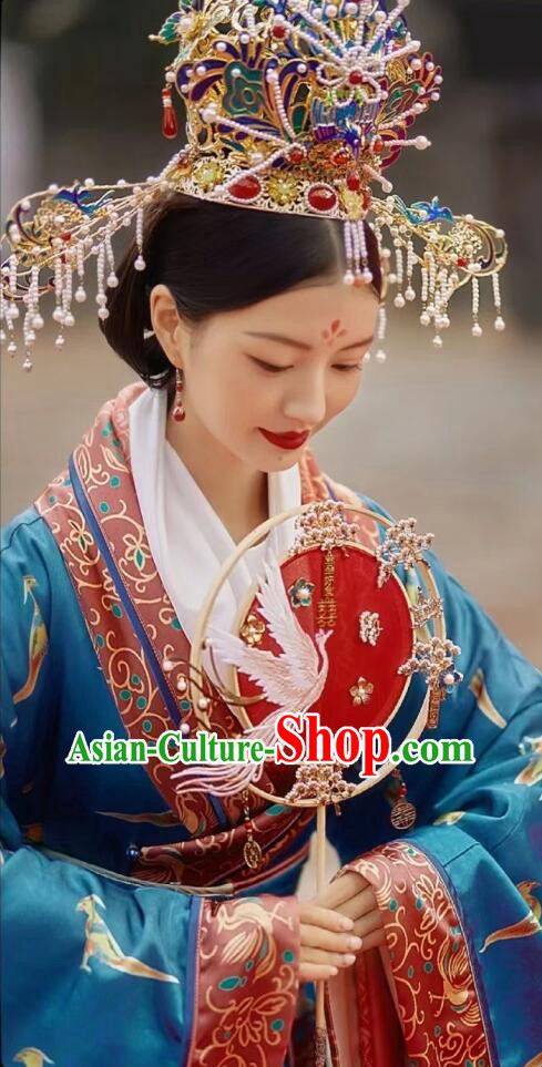 Chinese Traditional Wedding Garment Costumes Ancient Empress Dress Tang Dynasty Women Wedding Attires