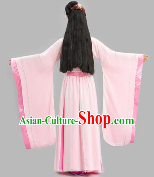 Chinese Ancient Goddess Clothing Han Dynasty Princess Garment Costumes Traditional Pink Hanfu Dress