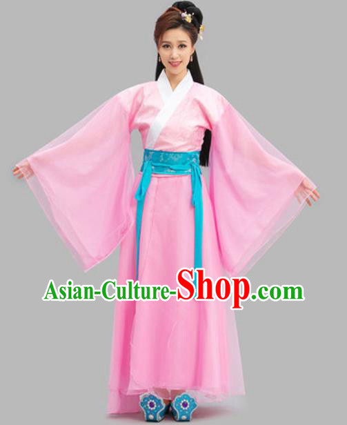 Chinese Han Dynasty Princess Garment Costumes Classical Dance Dress Ancient Goddess Clothing