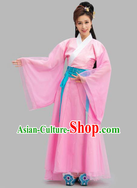 Chinese Han Dynasty Princess Garment Costumes Classical Dance Dress Ancient Goddess Clothing