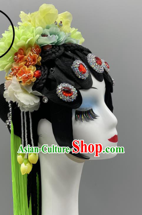 Chinese Beijing Opera Diva Headpieces Classical Dance Hair Jewelries Chun Gui Meng Headdress