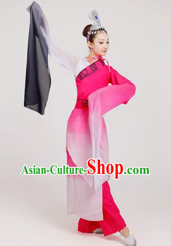 China Classical Dance Clothing Water Sleeve Mengenta Dance Costume Umbrella Dance Dress Outfits