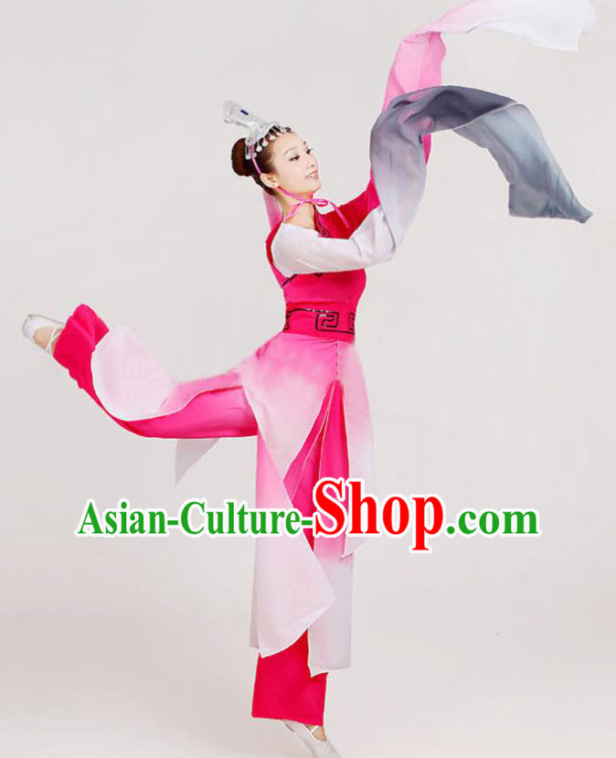 China Classical Dance Clothing Water Sleeve Mengenta Dance Costume Umbrella Dance Dress Outfits