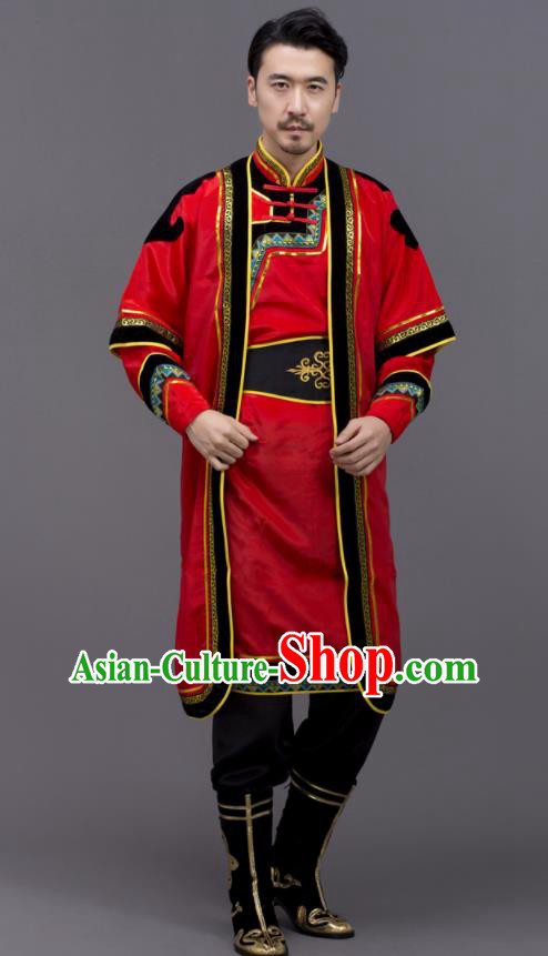 Chinese Ethnic Festival Clothing Uyghur Minority Folk Dance Costume Xinjiang Nationality Red Outfit