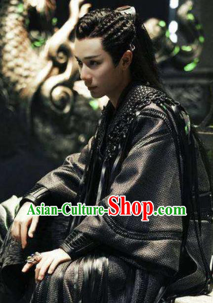 Chinese Cosplay Xie Wang Black Clothing Wu Xia Series Word Of Honor Scorpion King Apparels Ancient Swordsman Garment Costumes