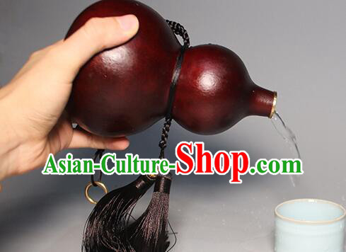 Chinese Eight Diagrams Bottle Handmade Feng Shui Gourd Bottle Lucky Wine Flagon