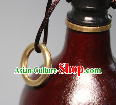 Chinese Eight Diagrams Bottle Handmade Feng Shui Gourd Bottle Lucky Wine Flagon