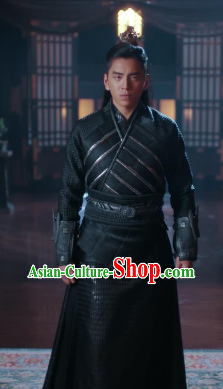 Chinese Ancient General Clothing Traditional Swordsman Garments Wuxia TV Series The Wolf Chu Youwen Costumes