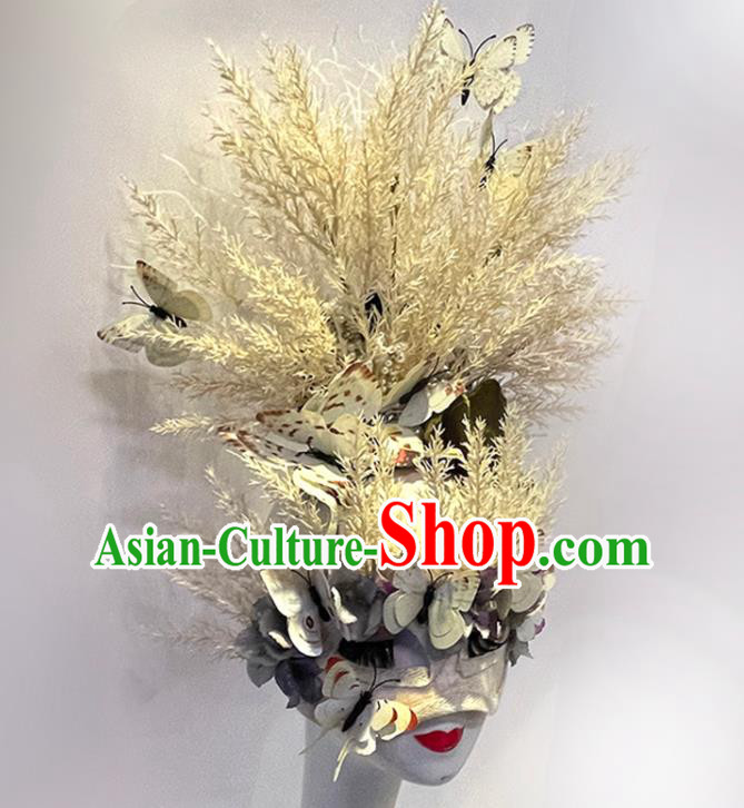 Top Party Queen Royal Crown Headwear Baroque Fairy Top Hat Handmade Branch Headdress