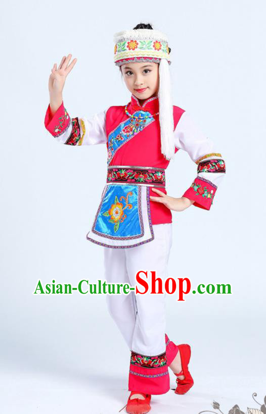 Chinese Bai Minority Folk Dance Clothing Yunnan Nationality Girl White Outfits Ethnic Festival Performance Costumes