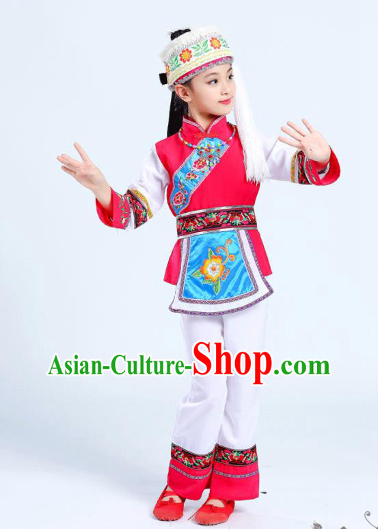 Chinese Bai Minority Folk Dance Clothing Yunnan Nationality Girl White Outfits Ethnic Festival Performance Costumes